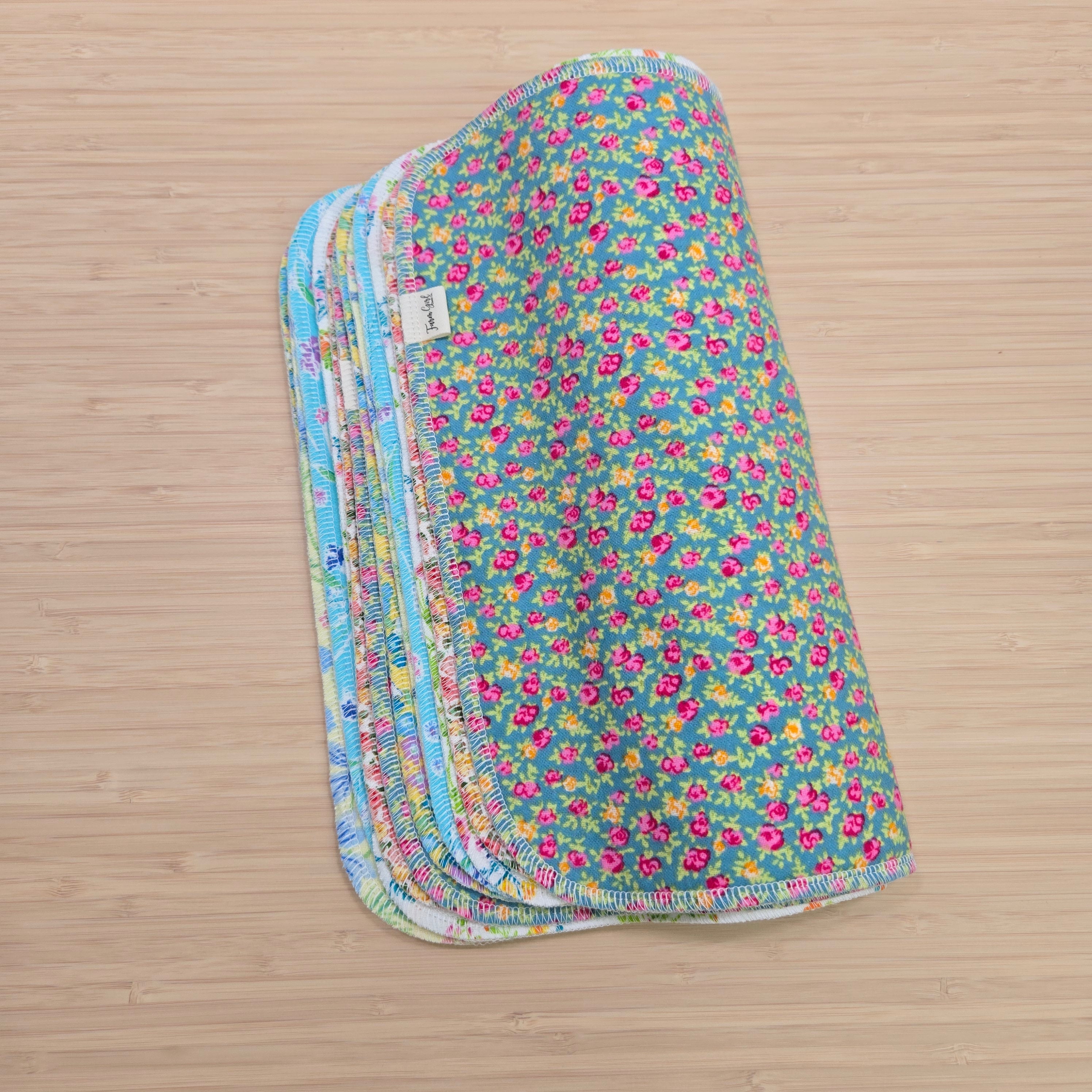 Asciugamani riutilizzabili senza carta | Mini Floral Big Mix - 12 asciugamani