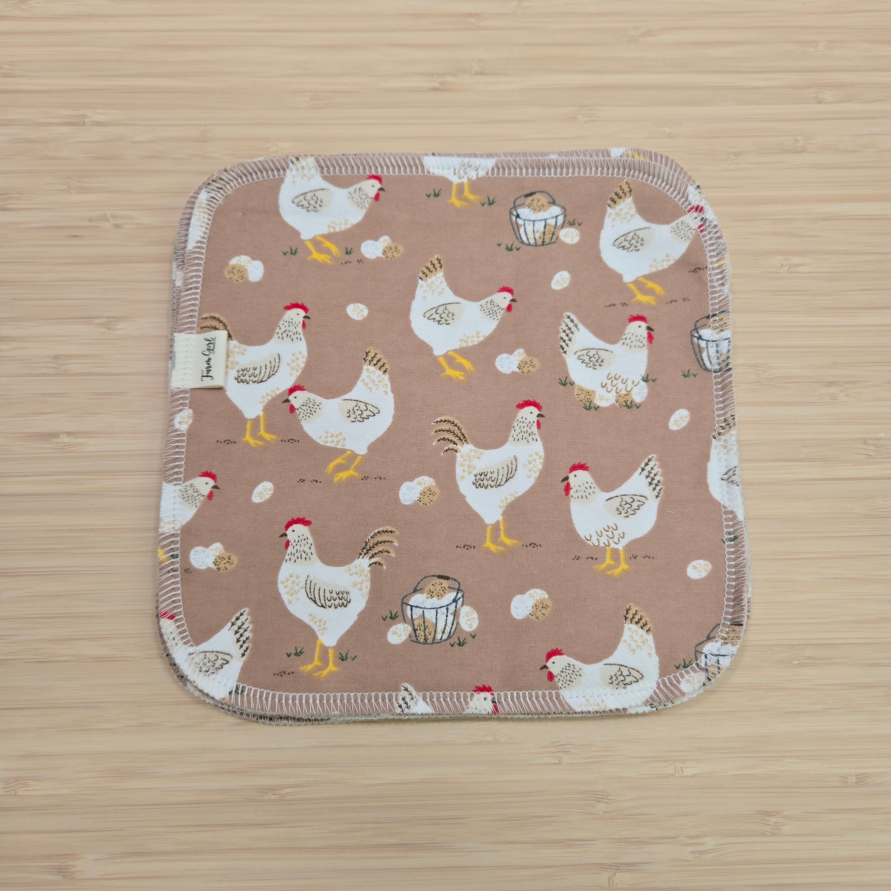 Tovaglioli di stoffa | Galline ovaiole